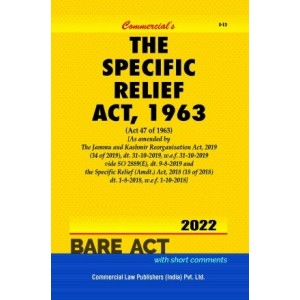 Commercial's Specific Relief Act, 1963 Bare Act 2022
